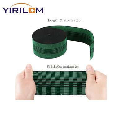ปรับปรุง 50 มม ความกว้าง อะสเซอร์นิเจอร์เย็บสูงสุดหนา ยืดหยุ่น แบนด์ โซฟา Webbing ผ้าปู เทปยางสําหรับสตริปเฟอร์เนอร์