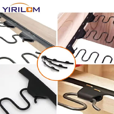โซฟาตามสั่ง อุปกรณ์เสริม โซฟา PVC สีดํา ซิก ซาก สปริง 10 ซม 12 ซม พลาสติก ซิก ซาก สปริง