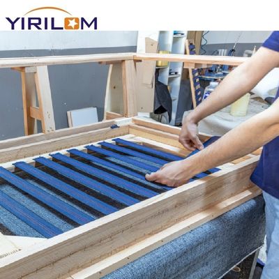 โซฟา ยืดหยุ่น Webbing กระเบื้องผนัง DIY โซฟา เก้าอี้ โซฟา ที่นั่ง เข็มขัด แลกเปลี่ยน กระเบื้องผนัง การปรับปรุง Elasbelt 1.5inch 50feet (สีเขียว)