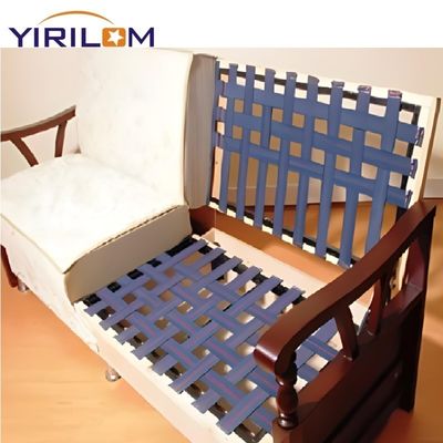 เครื่องสํารองเฟอร์นิเจอร์ที่แต่งเอง 68 มม PE Latex Elasbelt Stretch Sofa Webbing
