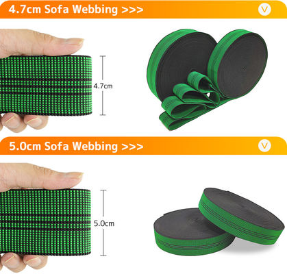 โซฟาและเก้าอี้ ยืดหยุ่น Webbing แลต็กซ์ แบนด์ เฟอร์นิเจอร์ซ่อมแซม DIY การปรับปรุงผนัง โซฟา Elasbelt ผลิตจากยาง PP PE วัสดุ