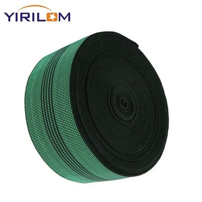 ขายร้อน ราคาโรงงาน 4.8 ซม สีเขียว พอลิโพรพีเลน ไฟเบอร์ยืดหยุ่นเทปโซฟา Webbing
