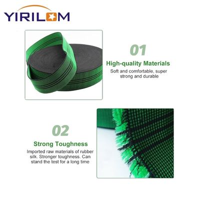ปรับปรุง 50 มม ความกว้าง อะสเซอร์นิเจอร์เย็บสูงสุดหนา ยืดหยุ่น แบนด์ โซฟา Webbing ผ้าปู เทปยางสําหรับสตริปเฟอร์เนอร์