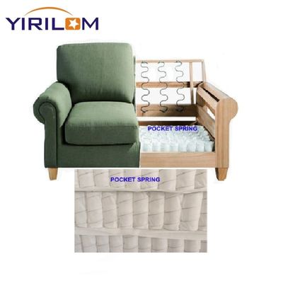 ความสามารถสูง 18 * 18 นิ้ว ยืดหยุ่น Pocket Coil Spring Unit สําหรับหมอนโซฟา