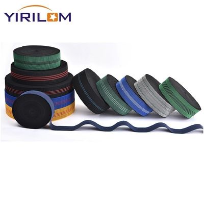 5.0 มม ความกว้าง ไนลอน พอลิเอสเตอร์ ยืดหยุ่นโซฟา Webbing Strap