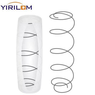 18x18x4 นิ้ว โซฟาม้วนลําไส้กระเป๋าสปริงด้วยสายเหล็กคาร์บอนสูงสําหรับการสนับสนุนขนาดกลาง