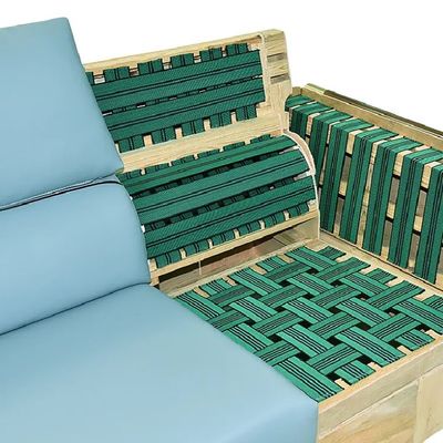 ยืดหยุ่นและทนทาน Wholesale ยืดหยุ่นโซฟา Webbing เข็มขัด Polypropylene + วัสดุยาง