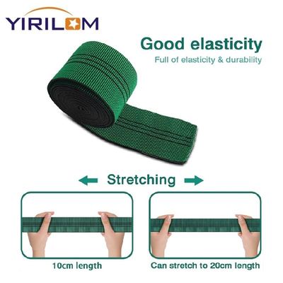 เฟอร์นิเจอร์สีเขียวมีเส้นยืดหยุ่น โซฟา Webbing สําหรับโซฟาเก้าอี้