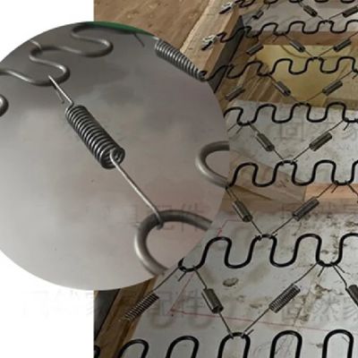 ตะขอสปริงดึงเหล็กคาร์บอนสูงยาว 10 ซม. แบบกำหนดเอง สำหรับการยึดสปริงแบบซิกแซก