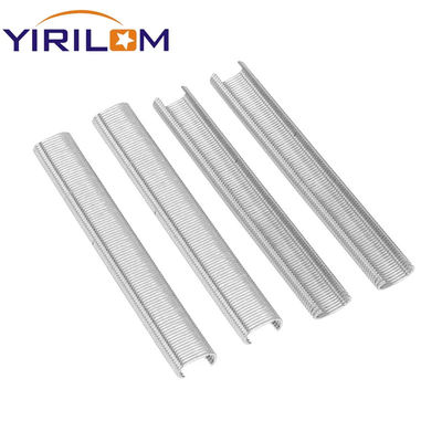 การแก้ไข C Ring Nail Hog Ring สลับสเตปป์สเตปป์ Fastener Zinc-coated เงินขาว Nail C Hog Ring