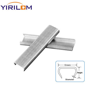 การแก้ไข C Ring Nail Hog Ring สลับสเตปป์สเตปป์ Fastener Zinc-coated เงินขาว Nail C Hog Ring