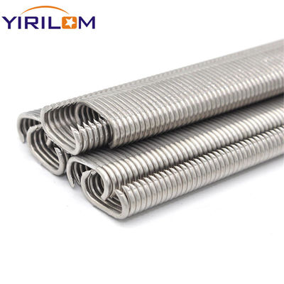 การแก้ไข C Ring Nail Hog Ring สลับสเตปป์สเตปป์ Fastener Zinc-coated เงินขาว Nail C Hog Ring