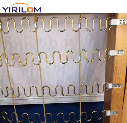 OEM อะเซสเซอรี่เฟอร์นิเจอร์ 2.0mm สปริงไวร์กระดาษ ติดสายสําหรับโซฟา Zig Zag Spring