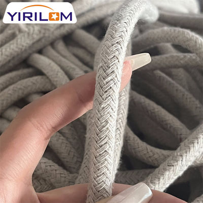 ประเทศจีน วัสดุ Row ผู้ผลิต สายใยผ้าใบ Custom 3mm หนาเทาธรรมชาติ สายใยผ้าใบ