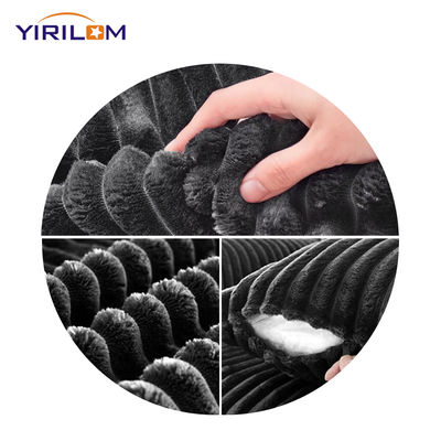 ซุปเปอร์ดี๊ป โมดูลาร์โซฟาทรง L โซฟาแปลงได้ สําหรับห้องนั่งเล่น โซฟาผสมผ้าคอร์โดวายสีเทา