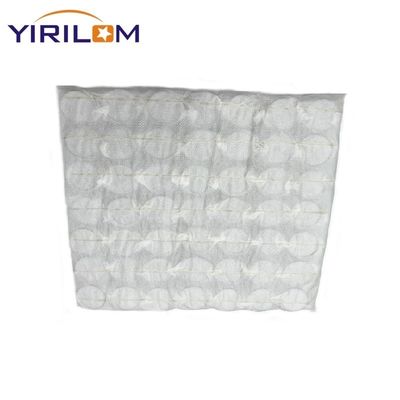 Customized White Fabric Sofa Pocket Spring Unit with Cylindrical Shape and Compressed Rolled Design