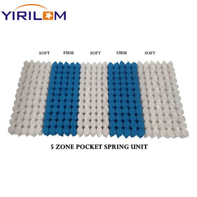 อุปกรณ์ที่กําหนดเอง 3/5/7/9 เขตกระเป๋าสปริงหน่วยกับ 1.0mm-2.3mm กว้างสายสําหรับหมอน
