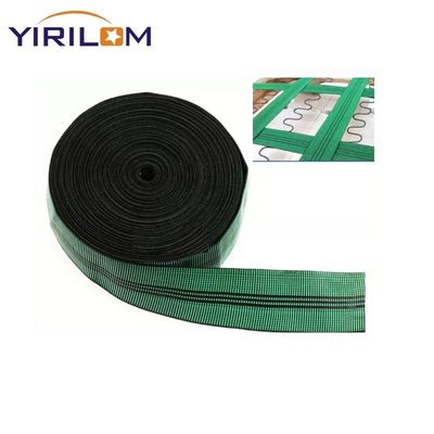 เฟอร์นิเจอร์สีเขียวมีเส้นยืดหยุ่น โซฟา Webbing สําหรับโซฟาเก้าอี้