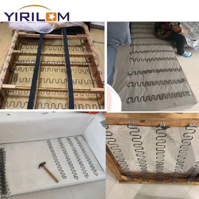 1.8mm-4.0mm กว้างเส้นใย สีดํา Wholesale โซฟา Zigzag Spring สําหรับเฟอร์นิเจอร์