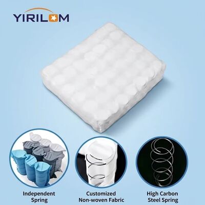 สปริงคอยล์แบบพ็อกเก็ตเดี่ยวเหล็กคาร์บอนสูง ขนาด 20x20 นิ้ว เพื่อการรองรับแบบอิสระในเบาะโซฟา