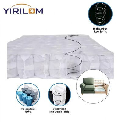 สปริงโซฟาแบบไม่ทอระบายอากาศ 80gsm พร้อมแกนสปริงอิสระ 1.8 มม. และลวดเหล็กคาร์บอนสูง