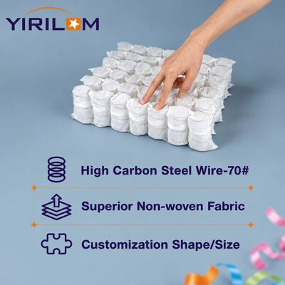 ขายปลีก ขนาดที่กําหนดเอง 1.8mm โซฟาสายเหล็ก หน่วยสปริงกระเป๋าสูง 6-12cm