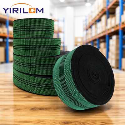 ราคาดี สีเขียวเส้นยืดหยุ่นสูงโซฟา Webbing กับน้ํา / น้ํามัน / ความต้านทานคราบและความจุหนัก 500 ปอนด์ ออนไลน์