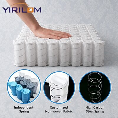 สปริงพ็อกเก็ตเหล็กคาร์บอนสูง 1.8 มม.-2.3 มม. สำหรับเบาะโซฟา ความสูง 6-12 ซม. และขนาดที่กำหนดเอง