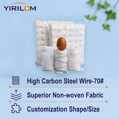 เซลล์ Noise Steel Wire Pocket Spring สําหรับหมอนโซฟาที่มีขนาดที่กําหนดเอง