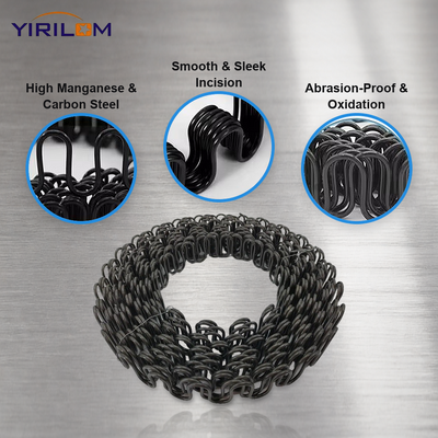 Flat Zigzag Spring High Carbon Steel Sofa Seat Support Upholstery Spring for Fabric Couch Furniture Factory Supply