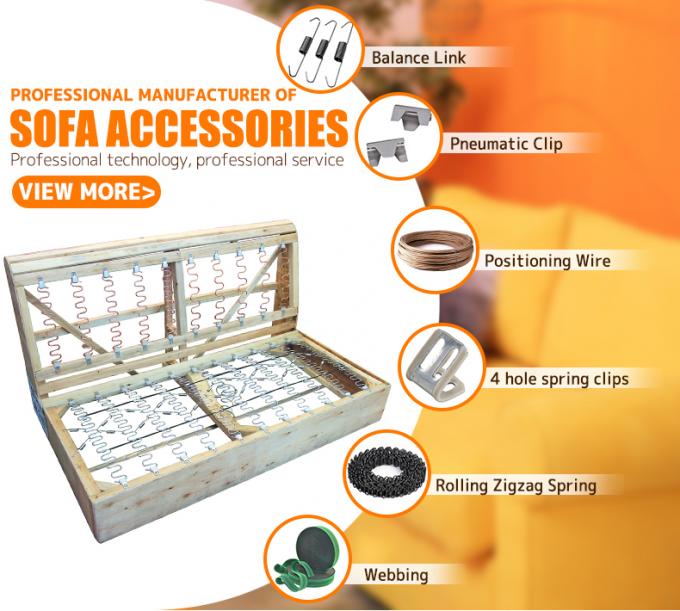OEM อะเซสเซอรี่เฟอร์นิเจอร์ 2.0mm สปริงไวร์กระดาษ ติดสายสําหรับโซฟา Zig Zag Spring 2