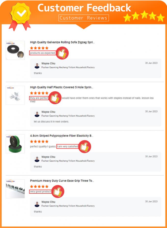 OEM อะเซสเซอรี่เฟอร์นิเจอร์ 2.0mm สปริงไวร์กระดาษ ติดสายสําหรับโซฟา Zig Zag Spring 11