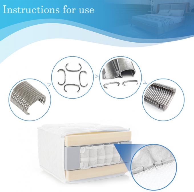 ตะปูวงแหวนรูปตัว C โค้งเคลือบสังกะสี ทนต่อแรงกระแทก ป้องกันการคลายตัว อุปกรณ์อุตสาหกรรม ห่วงหมู ลวดเย็บกระดาษ 6