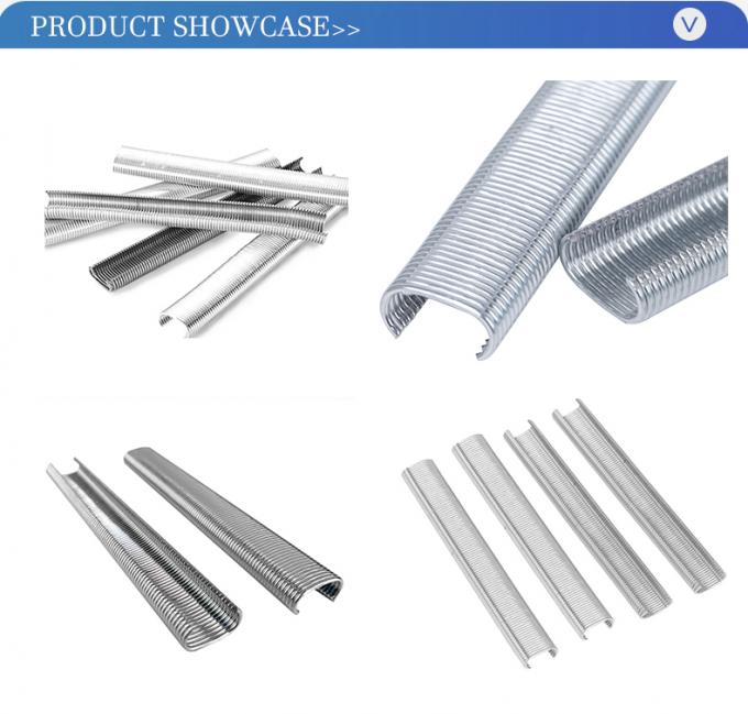 ตะปูวงแหวนรูปตัว C โค้งเคลือบสังกะสี ทนต่อแรงกระแทก ป้องกันการคลายตัว อุปกรณ์อุตสาหกรรม ห่วงหมู ลวดเย็บกระดาษ 5