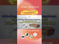 4 หลุม โซฟา ลายโซฟา โลหะ พลาสติก คลิปผสมสําหรับเฟอร์นิเจอร์ ซิกซาก ลาย