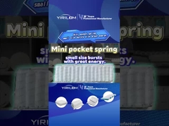 โรงงานสปริงที่นอน 1.2 มม. ชุดสปริงแบบพ็อกเก็ตขนาดเล็ก